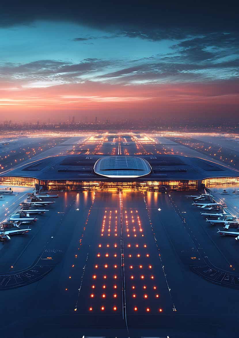 Modern airport infrastructure